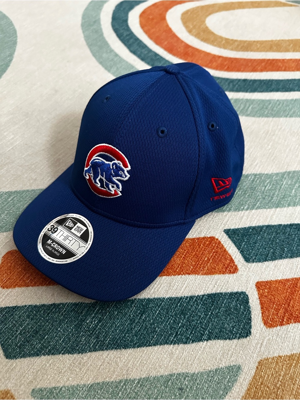 New Era Royal Blue and Gray Chicago Cubs 39THIRTY Cap